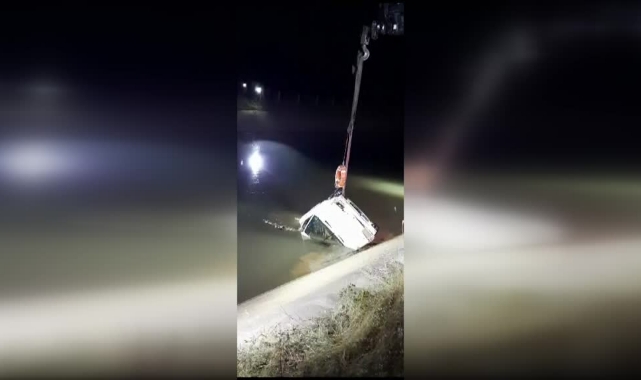 Sulama Kanalına Devrilen Otomobilin Sürücüsü Ölü Bulundu