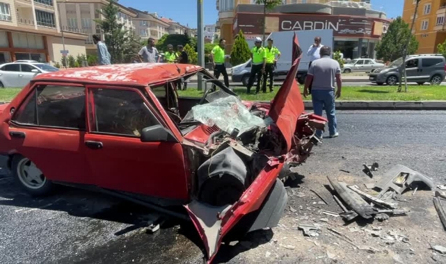 Trafiğe Kapalı Yolda İlerlerken Kaza Yaptı