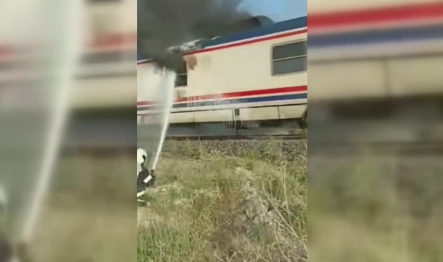 Yolcu Treninde Yangın
