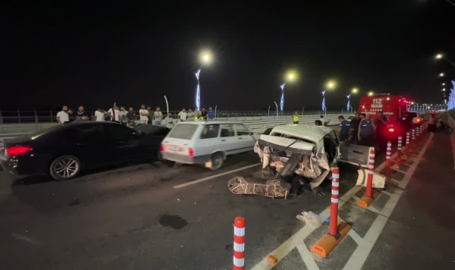 15 Temmuz Şehitler Köprüsü'nde Kaza:1 Ölü, 1 Yaralı