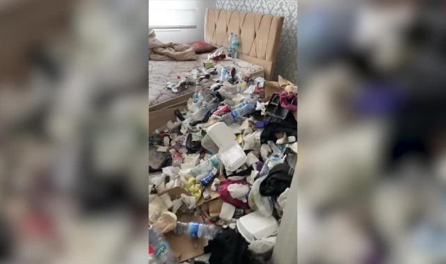 Kiracının Terk Ettiği Evden Kilolarca Çöp Çıktı