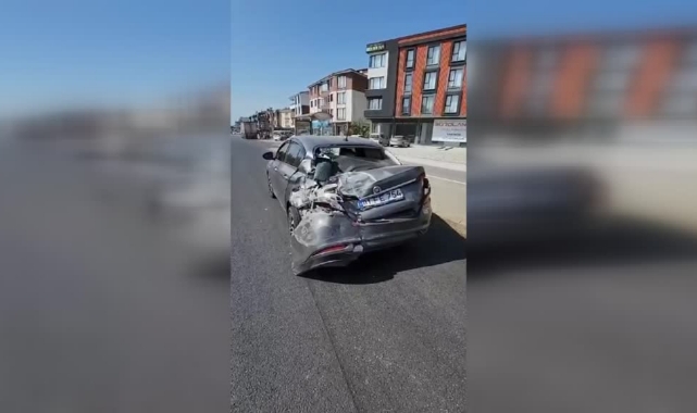 Kazada Tırın Kasasından Yola 5 Tonluk Sac Devrildi