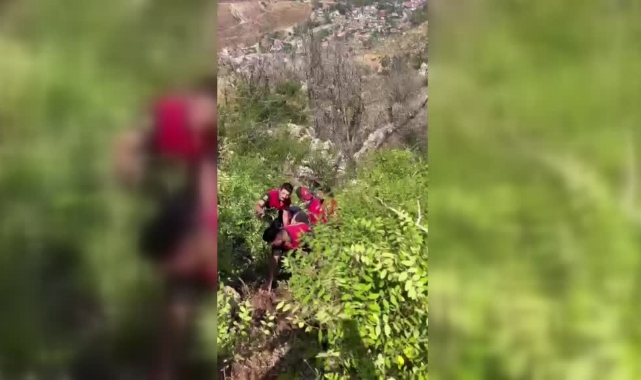 Motosiklet Uçuruma Yuvarlandı