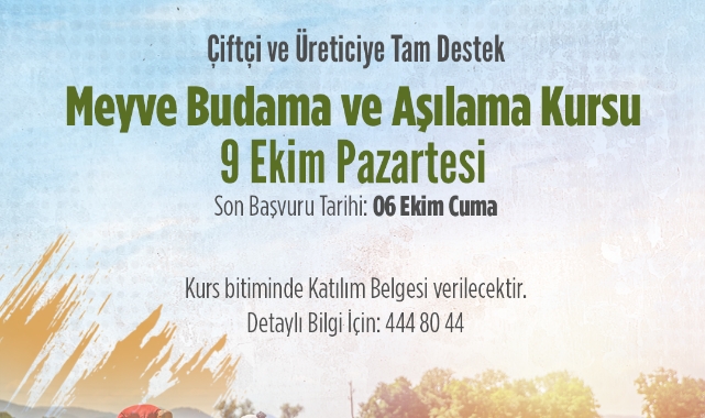 Yüreğir Belediyesi'nden Budama Ve Aşılama Kursu