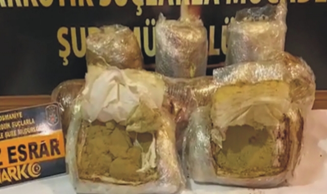 12 Kilo 700 Gram Esrar İle Yakalandı