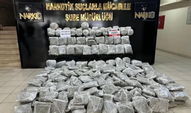 257 Kilo Skunk Ele Geçirildi