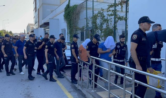 34 Şüpheli Adliyeye Sevk Edildi