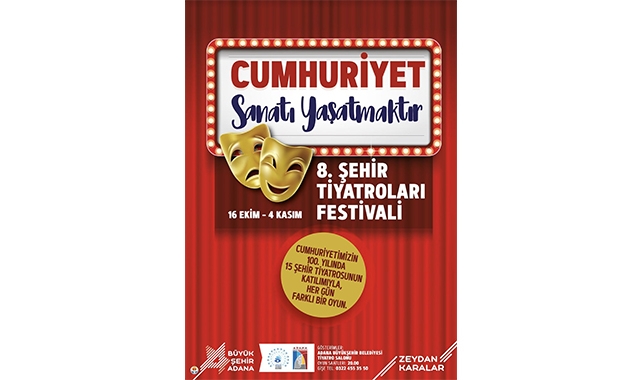 8. Şehir Tiyatroları Festivali Başlıyor