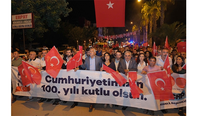 Cumhuriyetin 100. Yıl Coşkusu Adana’yı Sardı