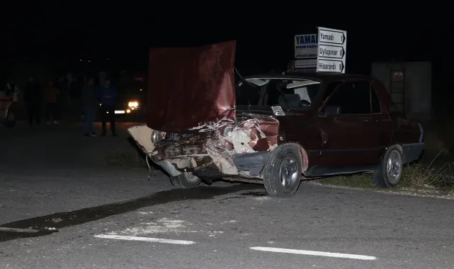 Kaza Yapıp Aracından İndi, Otomobil Çarptı
