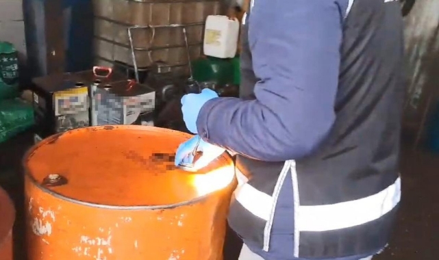 350 Litre Kaçak Akaryakıt Ele Geçirildi