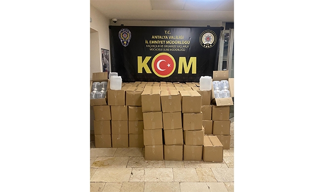 7 Bin Litre Etil Alkol Ele Geçirildi