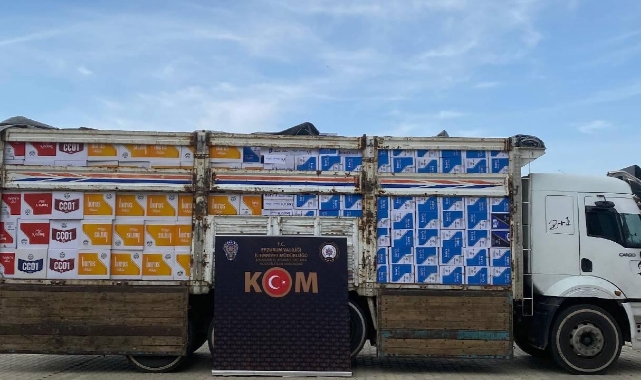 7 Milyon 250 Bin Makaron Ele Geçirildi