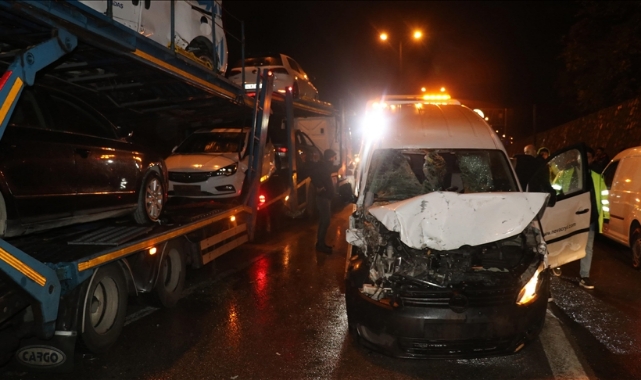 Anadolu Otoyolu'nda Zincirleme Trafik Kazası