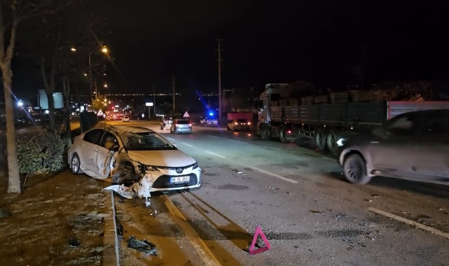 Kaza Yapan Sürücü Sağlık Ekiplerinin Tedavisini Kabul Etmedi