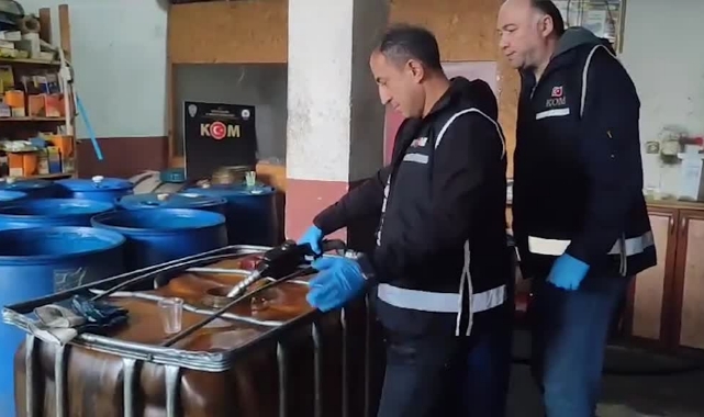 Sanayi Sitesinde Kaçak Akaryakıt Operasyonu