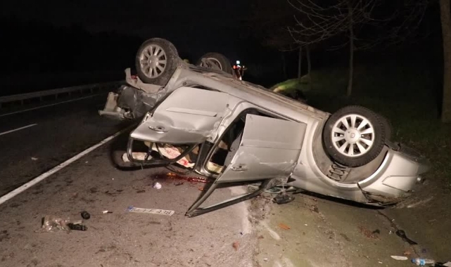 Takla Atan Otomobilden Yaralı Kurtuldu