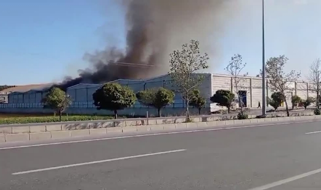 Tekstil Fabrikasında Korkutan Yangın
