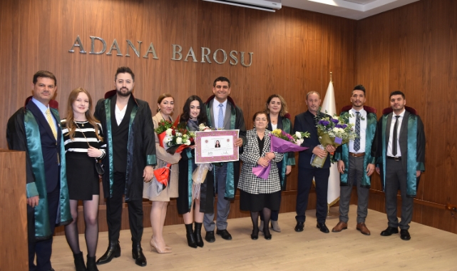 Adana Barosu’nda Düzenlenen Törenle Avukatlığa Adım Attılar