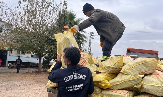 Ceyhan Belediyesi'nden Yakacak Yardımı