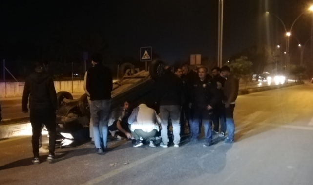 Otomobiller Çarpıştı:1 Yaralı