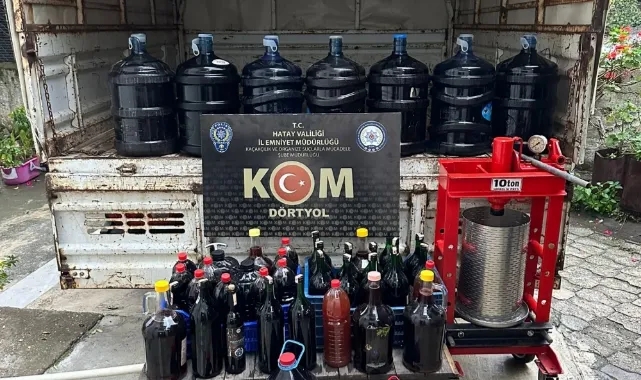 Sahte İçki İmalathanesine Baskın