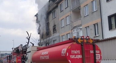 Apartmanda Korkutan Yangın