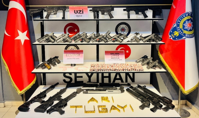 Seyhan'da Ruhsatsız 97 Silah Ele Geçirildi