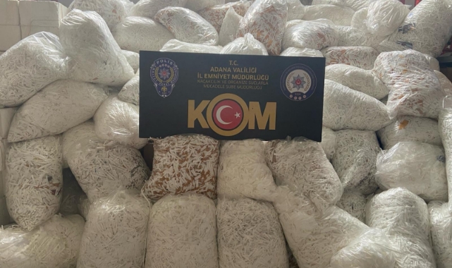 22 Milyon 500 Bin Makaron Ele Geçirildi