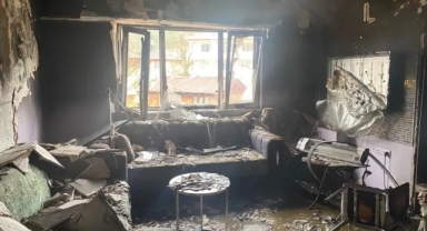 3 Katlı Aparmanın Üst Katında Yangın