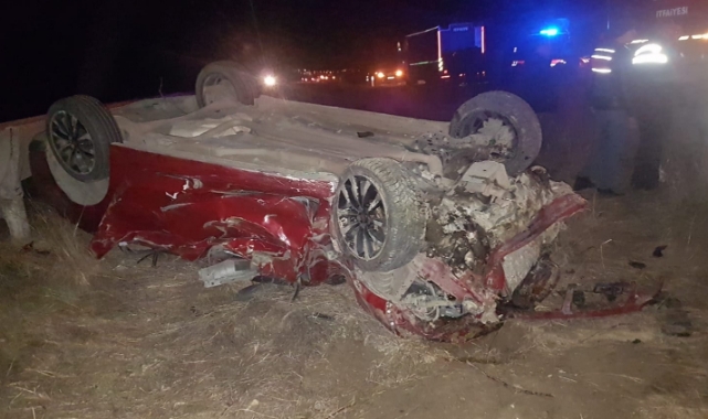 Kara Yolda Feci Kaza:1 Ölü,1 Yaralı