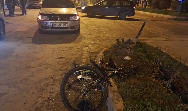 Otomobilin Çarptığı Bisikletli Çocuk Yaralandı