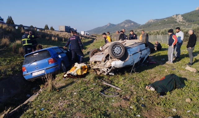 TAG Otoyolu'nda Korkunç Kaza:2 Ölü,4 Yaralı