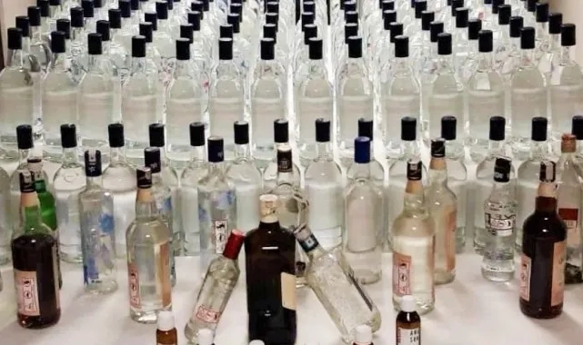 13 Bin 600 Şişe Sahte Alkol Ele Geçirildi