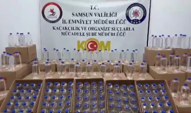 1600 Litre Kaçak Etil Alkol Ele Geçirildi