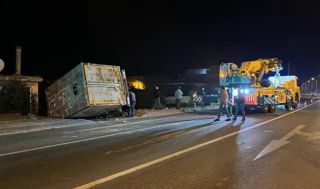 Kontrolden Çıktı, Evin Bahçesine Devrildi