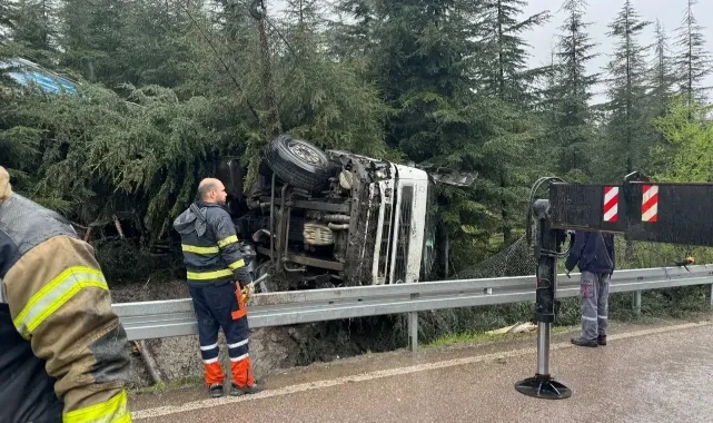 Kontrolden Çıktı, Şarampole Devrildi