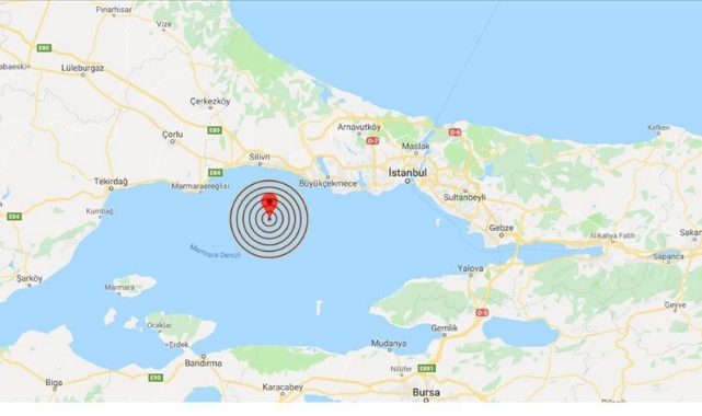 Marmara Denizi'nde Deprem!