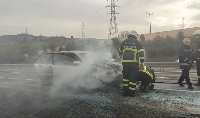 Seyir Halindeki Otomobil Yandı