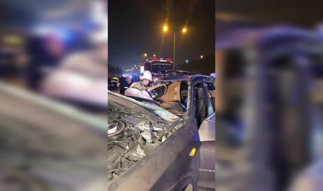 TEM Otoyolu'nda Korkunç Kaza:1 Yaralı