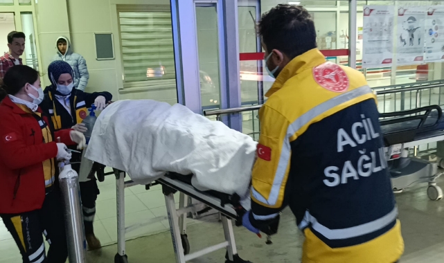 Devrilen Otomobildeki 2 Kişi Yaralandı