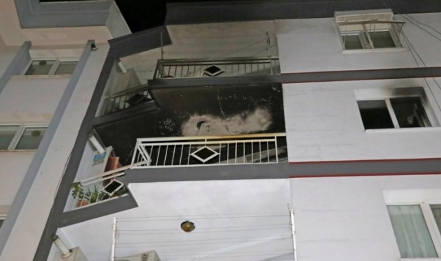 Apartman Dairesinde Korkutan Yangın