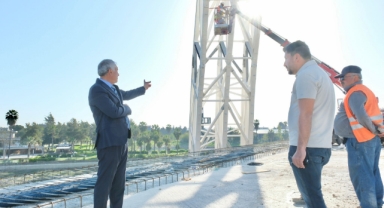 Başkan Karalar, Yapımı Devam Eden Yavuzlar Köprüsü'nü Denetledi