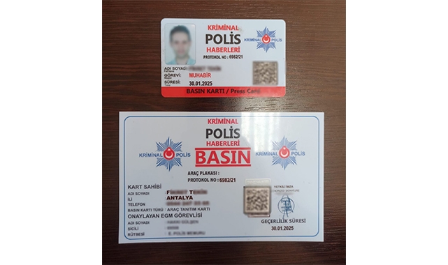 Sahte Basın Kartıyla Yakalandı