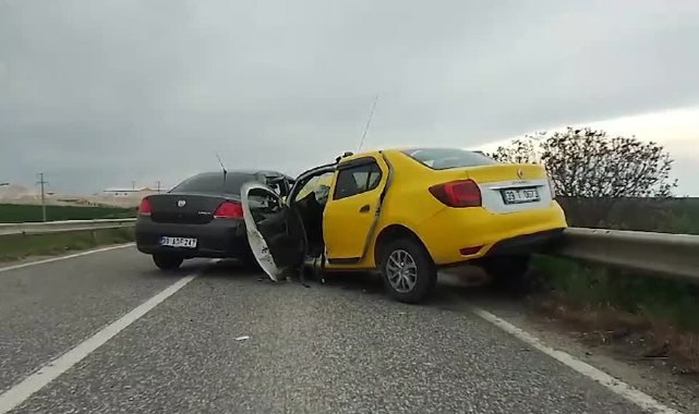 Taksi Otomobille Çarpıştı:5 Yaralı
