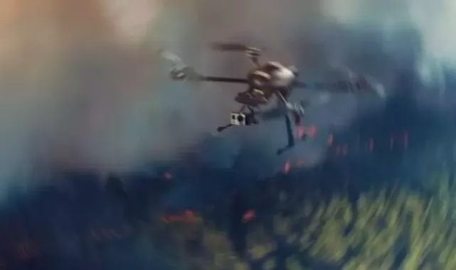 Yangın Söndürme Dronu Düştü