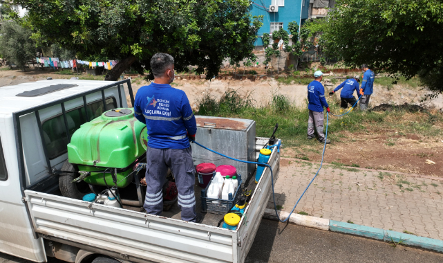 Büyükşehirden 120 Araç ve 450 Personelle Haşere Mücadelesi