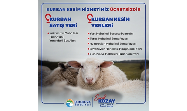 Çukurova’da Kurban Satış Ve Kesim Yerleri Belirlendi