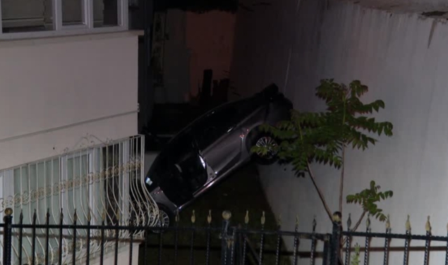Kontrolden Çıktı, Apartman Bahçesine Düştü