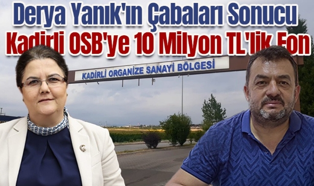 Kadirli OSB’ye 10 Milyon TL'lik Kamulaştırma Kredisi